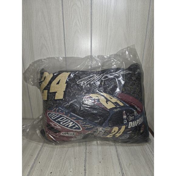 Vtg Jeff Gordon Dupont Racing #24 Nascar Tapestry Pillow NEW Sealed USA Made - Picture 1 of 7
